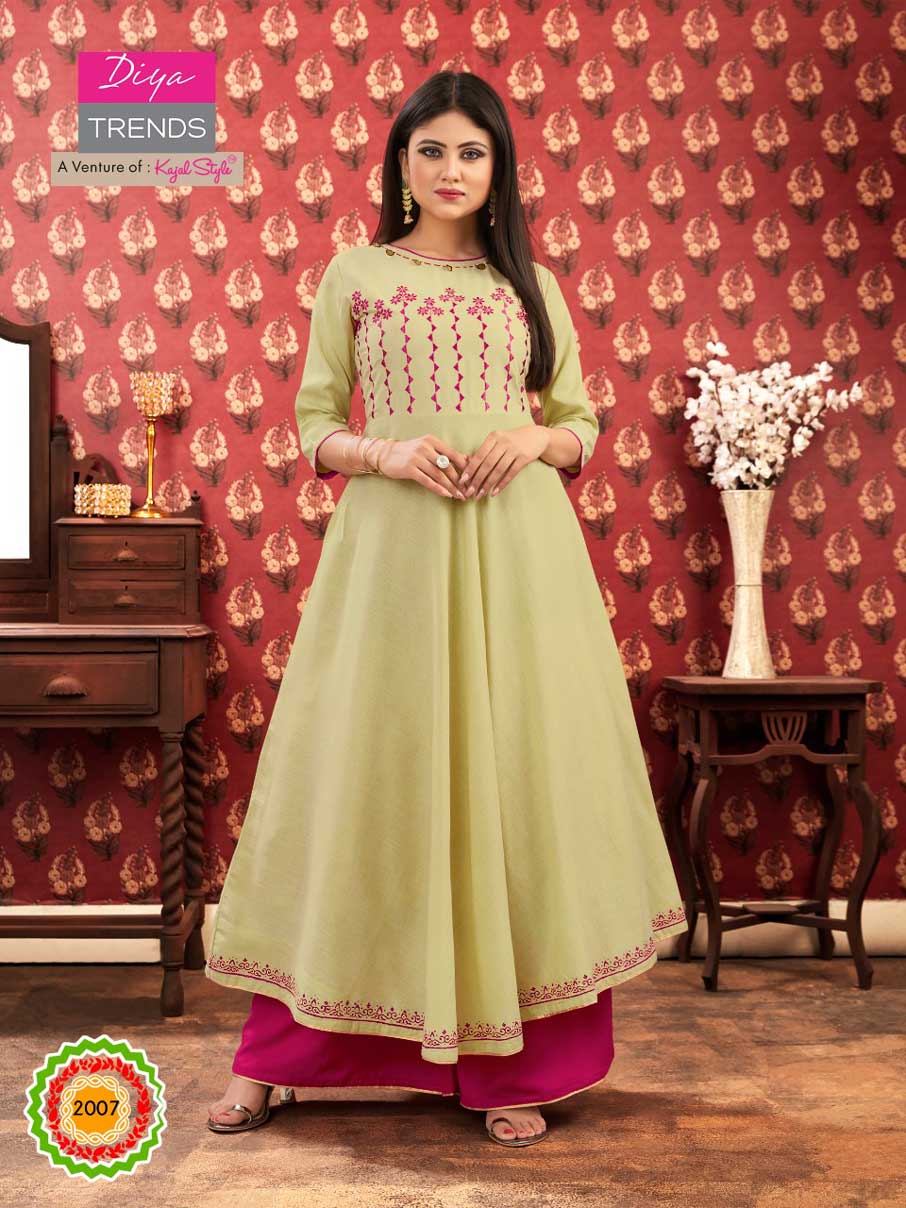 Iconic City Vol-2 Diya Trends Rayon Embroidery Kurti Iconic City Vol-2 Diya Trends Rayon Embroidery Kurti